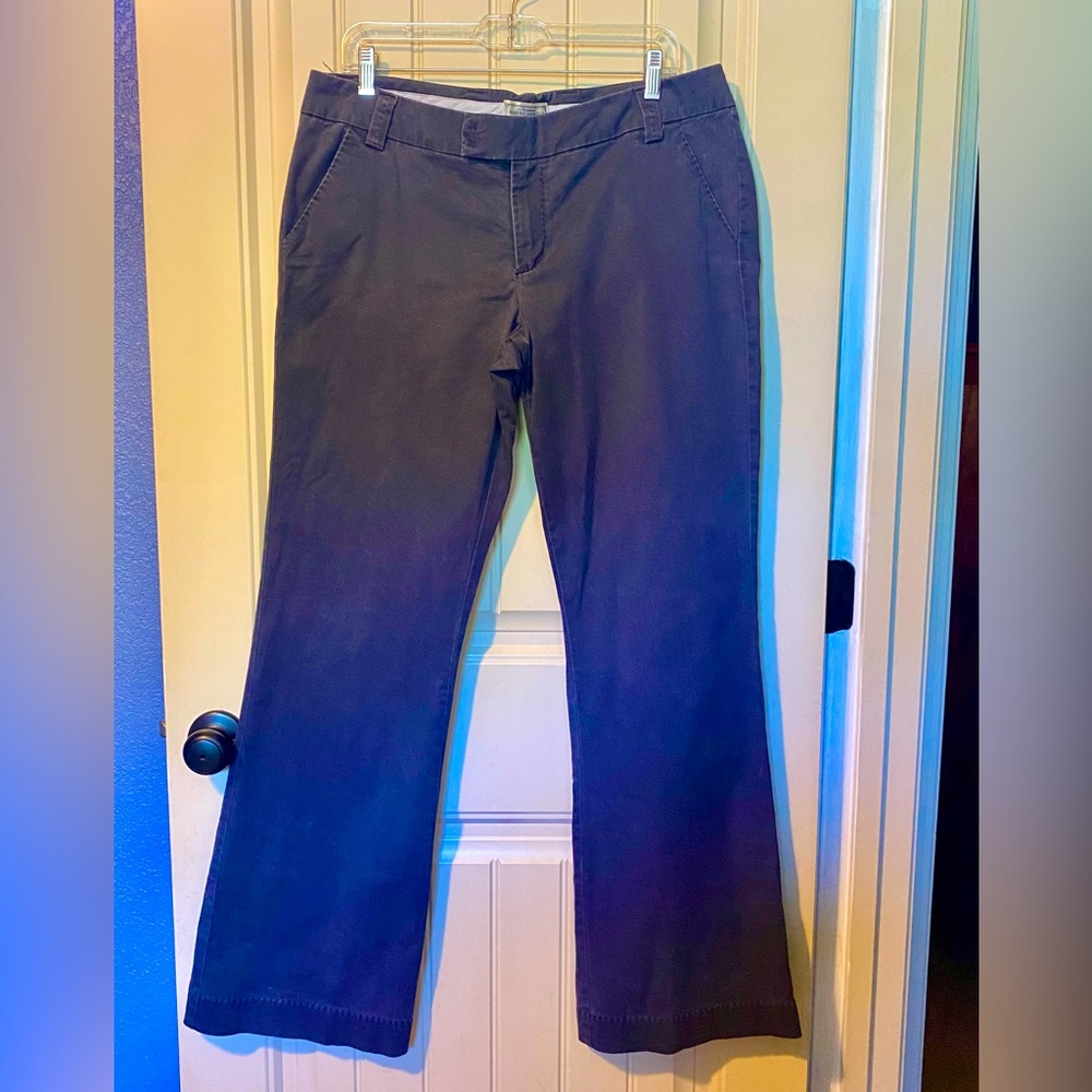 American Eagle Outfitters Navy Blue Flare Leg Dress Pants